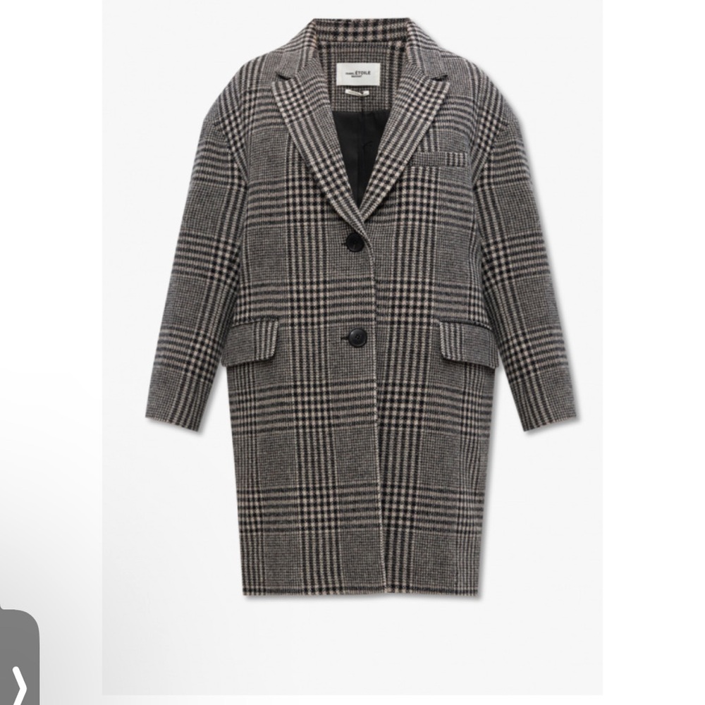 Isabel Marant grey limizia wool coat